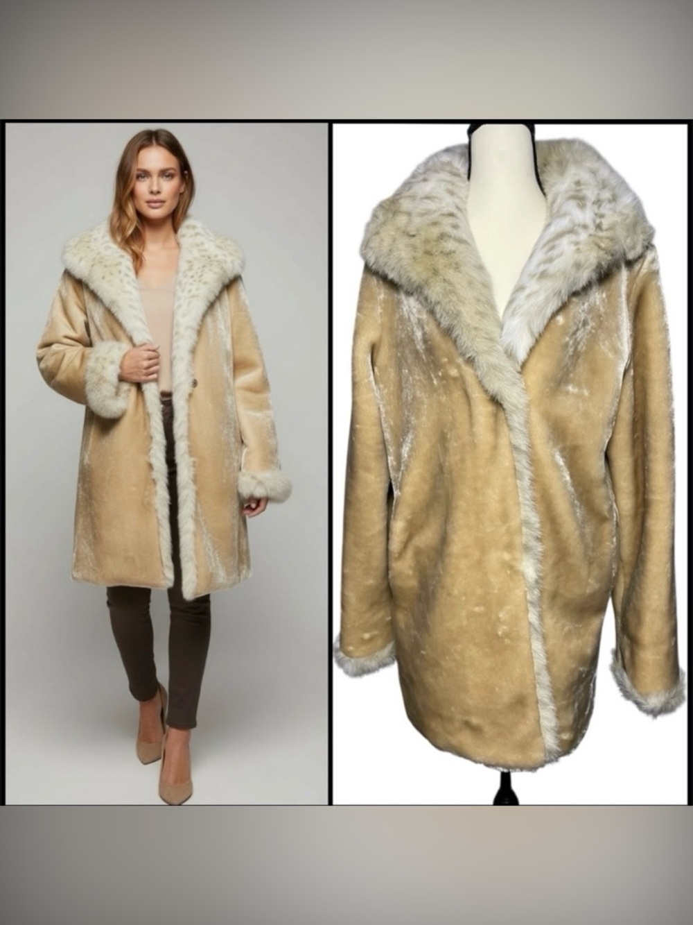 Terry Lewis Vintage Classic Luxury Faux Fur Coat
